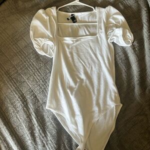 Forever 21 White Bodysuit